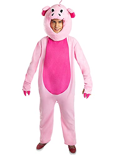 Funidelia | Disfraz de Cerdo para Hombre Talla XL ▶ Animales - Color: Rosa - Divertidos Disfraces y complementos para Carnaval y Halloween