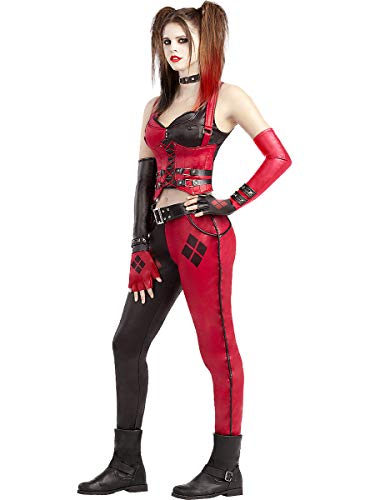 Funidelia | Disfraz de Harley Quinn - Arkham City Oficial para Mujer Talla XS ▶ Superhéroes, DC Comics, Suicide Squad, Villanos - Color: Negro - Licencia: 100% Oficial