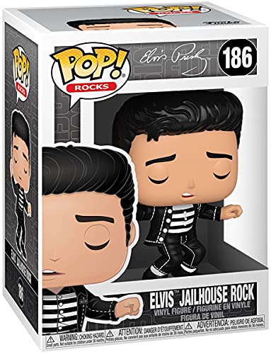 Funko- Pop Rocks Elvis-Jailhouse Rock Figura coleccionable, Multicolor (40138)