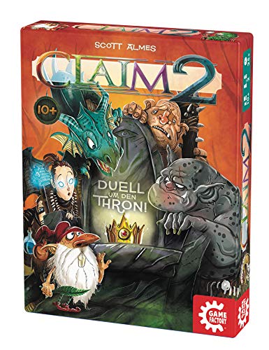 Game Factory 646223 Claim 2 - Juego de Cartas para Dos Jugadores (en alemán)