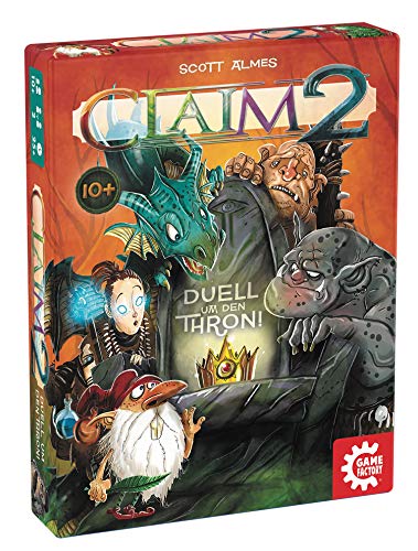 Game Factory 646223 Claim 2 - Juego de Cartas para Dos Jugadores (en alemán)