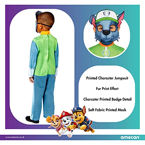 Generique - Disfraz y máscara Rocky niño Paw Patrol - 3-4 años (94-104 cm)