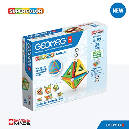 Geomag Construcción Magnéticos, Color Azul, Verde, Amarillo, Naranja, Rojo (1)