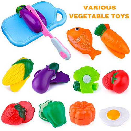 GiftInTheBox Accesorio de cocina infantil, juguete de cocina infantil, juego de cocina para niños con macetas, cacerolas, aprendizaje de juguetes para niños y niñas