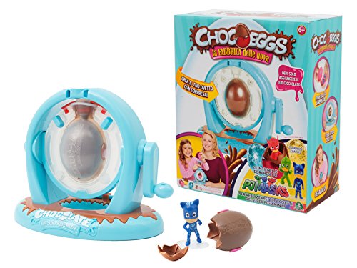 Giochi Preziosi – »Chocoeggs: la fábrica de Huevos» de PJ Masks - Juego para Hacer Huevos de Chocolate con Sorpresa de los Héroes en Pijama