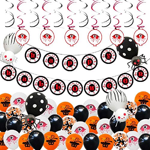 Globos De Halloween Globos De Látex De 12 Pulgadas Suministros De Decoración De Fiesta De Globos Fantasma Y Calabaza De Halloween Globo de látex