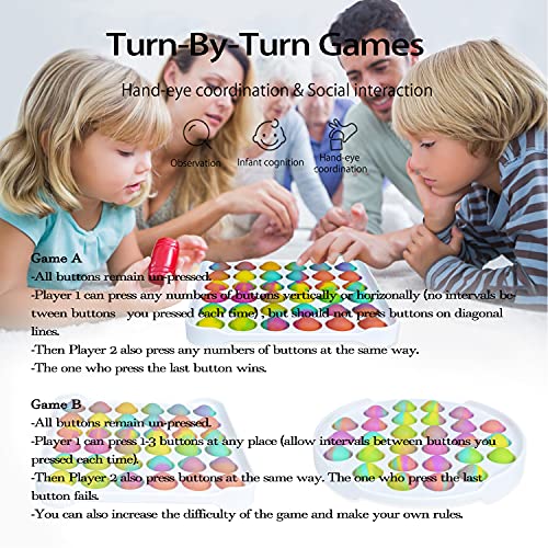 Gmajtars Push Pop Bubble Fidget Toy Pack Set de Juguetes Sensoriales Popit Popping Fidget Antiestrés Ansiedad Relief para Niños Adultos Regalo Fiesta Navidad Cumpleaños