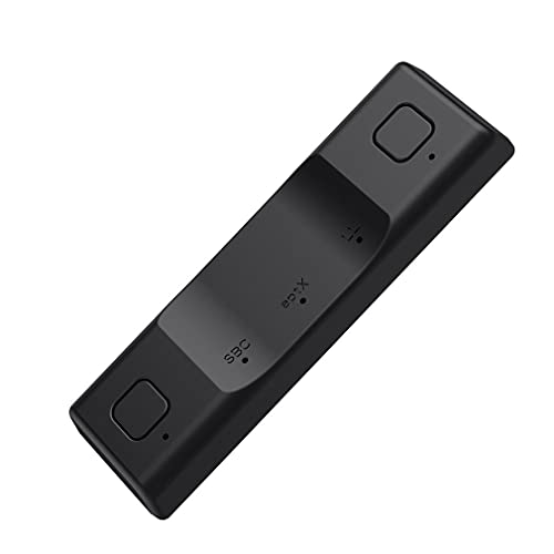 Greatangle-UK Transmisor de Audio 5.0 Adaptador inalámbrico Transmisión Sincronización de Audio para Nintend para Switch para Switch Lite PC para PS4 Negro 48 * 14 * 5mm