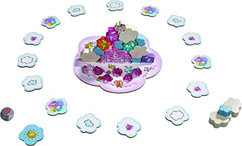Haba- Juego de mesa, Unicornio Destello - Torre de Nubes, Multicolor (Habermass H304542) , color/modelo surtido