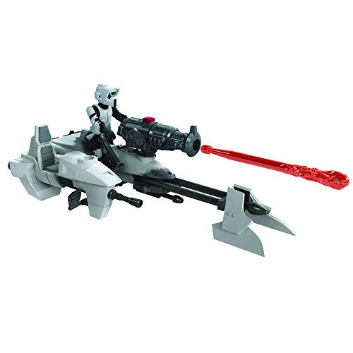 Hasbro Figura y vehículo F1128 Star Wars Mission Fleet Expedition Class Biker Scout Speederbike Carreras de 6 cm para niños a Partir de 4 años
