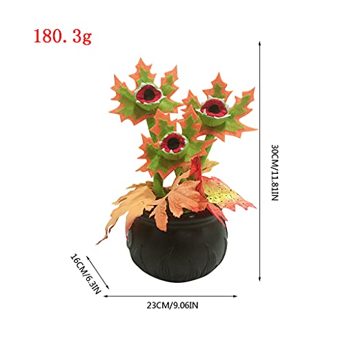 HDBD Juguete de Felpa en Maceta Chomper no Tejido de 12 Pulgadas, decoración de Fiesta de cumpleaños, muñeca de Planta de Flor Realista Suave, Juguete de simulación