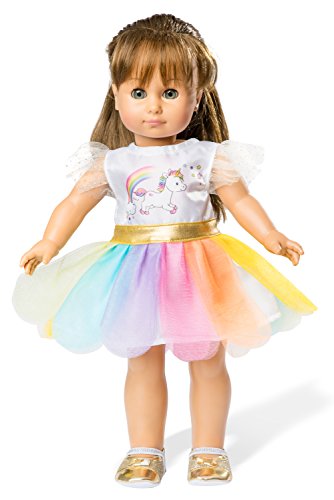 Heless- Vestido de muñeca de Unicornio Henri, Talla 28-35 cm, Color Rosa, 28-35 (1850)