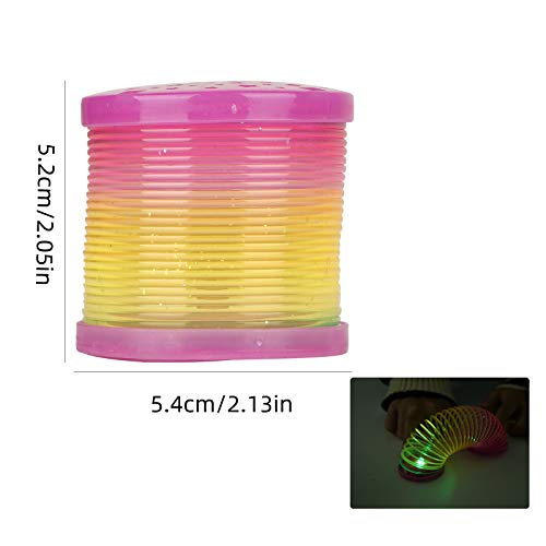 Herefun 12 Rainbow Spiral Juguete por Niños, Juguetes Luminosos, Arco Iris Espiral Primavera, Juguetes de Primavera del Arcoiris, Juguete Mágico Elástica Niños Fiesta de Cumpleaños