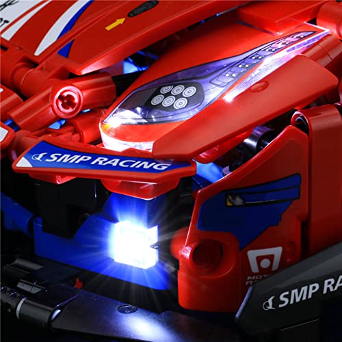 HLEZ Juego De Luces para Lego Ferrari 488 GTE AF Corse #51" Compatible con Ladrillos De Construcción Lego Modelo 42125, Juego De Legos No Incluido