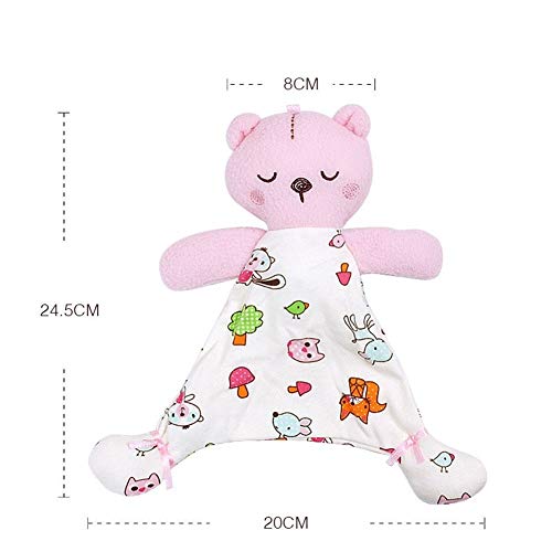 Homeilteds Bebé Apaciguar Toalla Oso Juguete Reconfortante Bebé Suave Felpa Calmar Apaciguar Muñeca Toalla Dormir Juguetes Juguetes For Bebés Durante 0-12 Meses Fluffy (Color : Black Panda)
