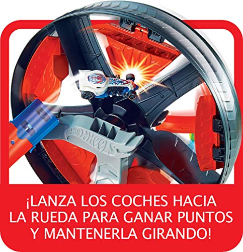 Hot Wheels Pista de coches de juguetes Desafio de la Rueda (Mattel GJM77)