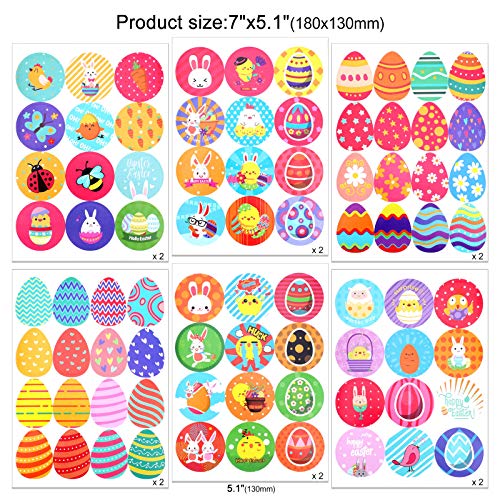 HOWAF Huevo de Pascua, Huevos de Plástico Colores Rellenables para Pascua, Decoración de Huevos de Pascua, para la Búsqueda de Huevos de Pascua, niños Regalos de Fiesta Pascua