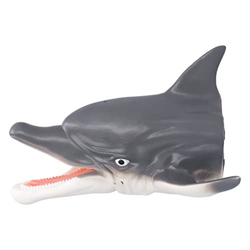 Hozee Marioneta de Mano de Delfín, Juguete Interactivo Seguro de Marioneta de Mano de Delfín Toque Suave Aprendizaje de Entretenimiento para Playa para Piscina para Bañarse