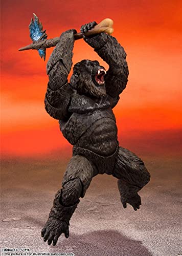 hqycjyoe Godzillas Vs King Kong Movie Figura de acción 2021 PVC Articulaciones Imagen Realista Modelo de Juguete Decoración King of Monsters Juguetes para niños Regalo 18Cm