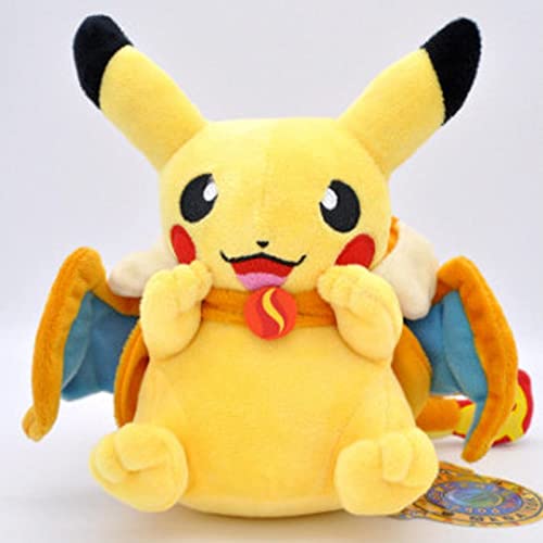 HUANYINGNI Pokemon Plush Doll,Pokemon Plush Pikachu,Pokemon Plush Charizard,Pokemon Doll,Cross-Dressed Pikachu Plush Toy,Super Soft Plush Toy,Gifts for Fans and Children