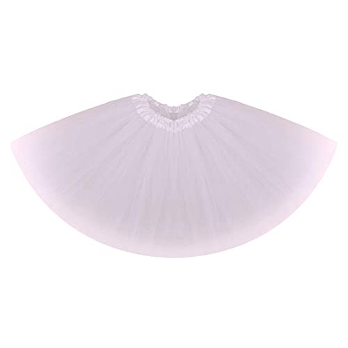 IBAKOM 3 unids/4 unids niños bebé niña ángel diablo bruja pluma ala hada traje de diadema tutú falda día de San Valentín Halloween Navidad carnaval cumpleaños traje de disfraces, Blanco-01, 2-12 años