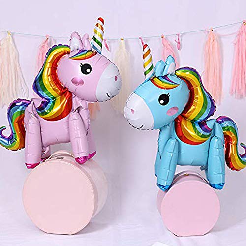 INTVN Globo de Unicornio Paquete De 7 Globos De Unicornio para Cumpleaños, Fiestas, Baby Shower, 7 Estilos
