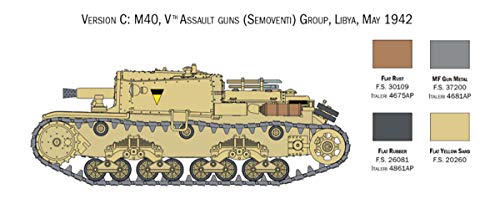 Italeri 15768 Italian Tanks – Semivientos M13/40 – M14/41 – M40 – M41, Escala 1:56