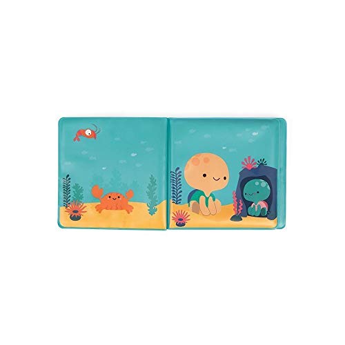 Janod - Mi Libro de Baño Mágico - Tema del Océano - Juguete de Estímulo para Niños Pequeños - A partir de 10 Meses, J04717