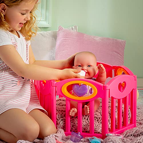 JC TOYS- Accessories Trona para muñecos, Color Rosa (25540)