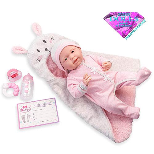 JC TOYS-La Newborn Muñeco bebé, Color Rosa (18789)