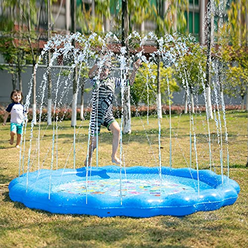 JOYIN Aspersor de Juego, Juguetes Acuáticos al Aire Libre(1,7m) para el Aprendizaje con Animales y Alfabeto – de la A a la Z para Bebés y Niños