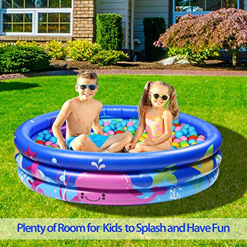 Joyjoz Piscina Inflable Infantil. Piscina de Agua para niños, Material plástico Ideal para bebés y niños y niñas pequeños. Tamaño 140 x 25 cm