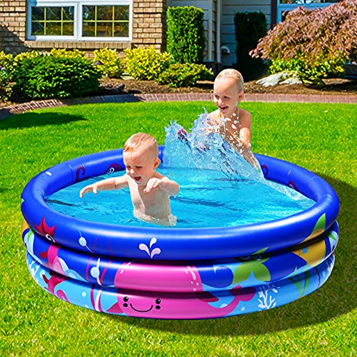 Joyjoz Piscina Inflable Infantil. Piscina de Agua para niños, Material plástico Ideal para bebés y niños y niñas pequeños. Tamaño 140 x 25 cm