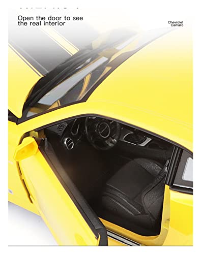 JPJBY 1:18 para Chevrolet Camaro Simulación Modelo De Coche De Aleación Colección De Sentimientos Decoración Regalo Joyería Modelo Coche fundición presión