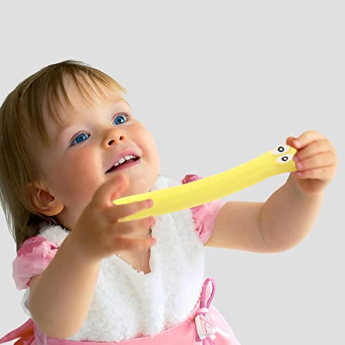 Juguete de plátano sensorial, lindo juguete de plátano elástico, juguetes de plátano para aliviar el estrés, juguete para apretar, juguete para pellizcar para niños y adultos, regalo ideal para amigos