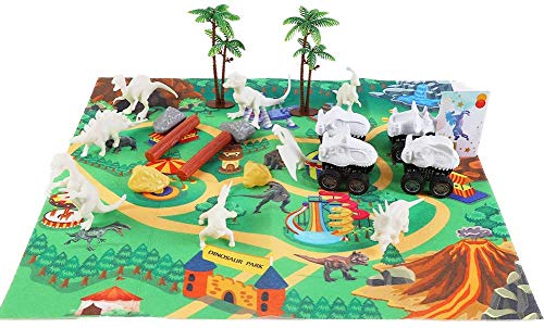Juguetes de Dinosaurios, Felly Dinosaurio Pintar Juegos para Niños, 3D DIY Dinosaurio Figuras, Educativos Regalo de Cumpleaños y de Navidad para 3 4 5 6 7 8 9 años Niños y Niñas