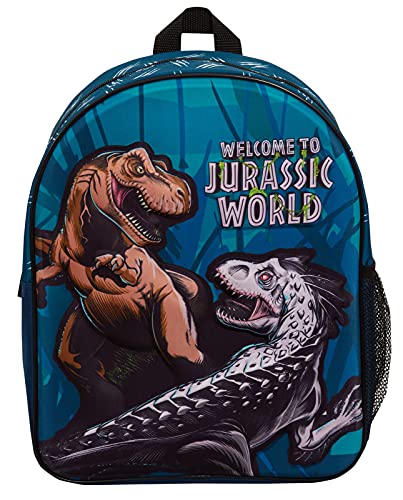 Jurassic World Mochila T-Rex para niños, mochila de dinosaurio para niños, mochila de regreso a la escuela, bolsa de almuerzo