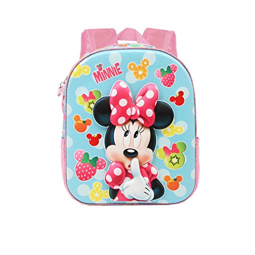 Karactermania Minnie Mouse Frutas - Mochila 3D Pequeña, Multicolor