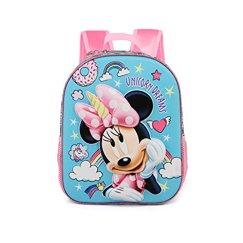 Karactermania Minnie Mouse Unicornio - Mochila 3D Pequeña, Multicolor