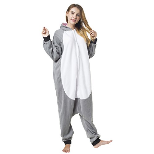 Katara-(10+ Modelos) Kigurumi Pijamas Disfraz de Animal Halloween Carnaval, Adultos, Color koala, Talla 145-155cm (1744) , color/modelo surtido