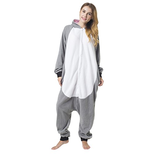 Katara-(10+ Modelos) Kigurumi Pijamas Disfraz de Animal Halloween Carnaval, Adultos, Color koala, Talla 145-155cm (1744) , color/modelo surtido