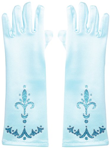 Katara 1098 - Guantes de Princesa Accessorio de Disfraz Halloween, Carnaval, Cumpleaños - Niñas de 2-9 Años, Azul Claro