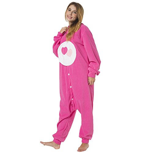 Katara- Pijamas Care Bears (4+ Modelos) Disney Traje de Oso Carnaval Adulto, Color amorosita rosa, Talla 175-185cm (1744) , color/modelo surtido
