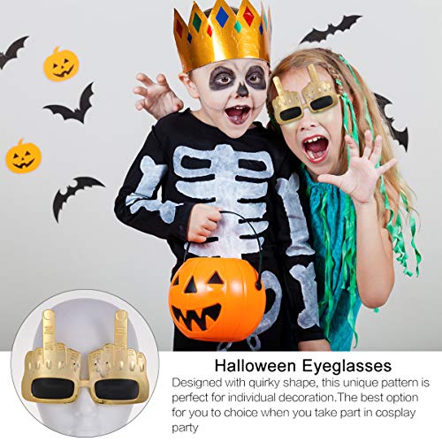 KESYOO 5 Piezas de Halloween Anteojos Divertidos Surtidos en Forma de Dedo con Los Ojos Vendados Gafas Disfraz Broma Prop para Fiesta de Disfraces Cosplay