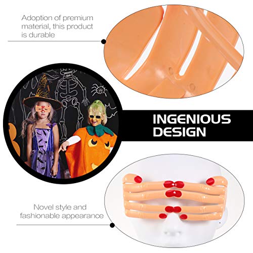 KESYOO 5 Piezas de Halloween Anteojos Divertidos Surtidos en Forma de Dedo con Los Ojos Vendados Gafas Disfraz Broma Prop para Fiesta de Disfraces Cosplay
