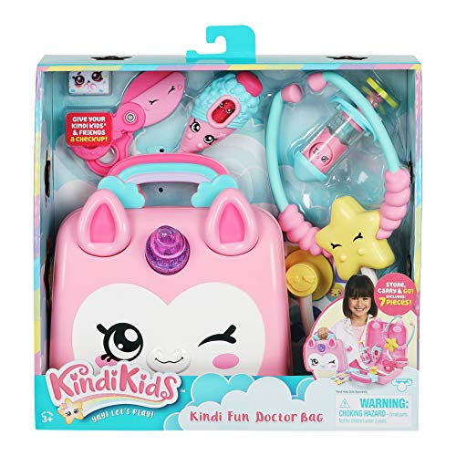 Kindi Kids Juego de Bolsas para médicos de Unicornio de Hospital, Incluye 4 Accesorios Shopkins
