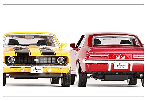 Kit Juguetes Coches Metal Resistente Modelo De Aleación De Juguete De Colección De Coches 1:36 Simulación Original para Chevrolet Camaro SS Coche Fundido A Presión Maravilloso Regalo (Color : Red-b)
