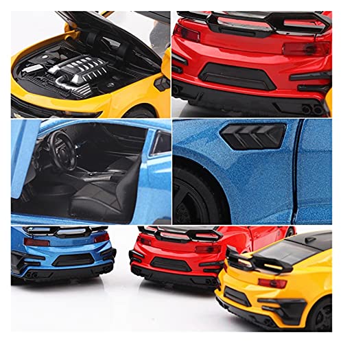 Kits Juguete Modelo Coche Clásico 1/32 para Chevrolet Camaro Coche Deportivo Diecast Modelo De Coche Sonido Y Luz Pull Back Boy Gift Toy Car Expresión De Amor (Color : 5)