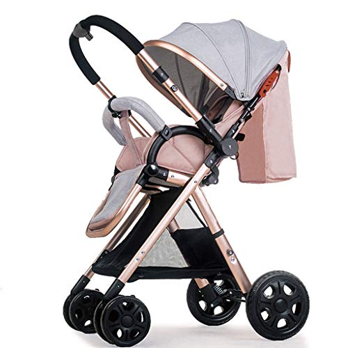 KKCD-Cochecito De Bebésilla De Paseo Un Solo Clic Plegable Se Puede Sentar Sillón Reclinable Alto Paisaje Cochecitos De Bebé Bidireccionales Choque Ligero Cochecitos De Bebé Cochecitos Silla De Paseo