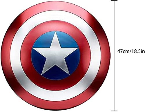 Ktimor Capitán América Escudo de Metal Niño/Adulto 1: 1 Modelo de aleación Hecho a Mano Escudo de Cosplay para Adultos 75 Aniversario Gloria Edición clásica, usable